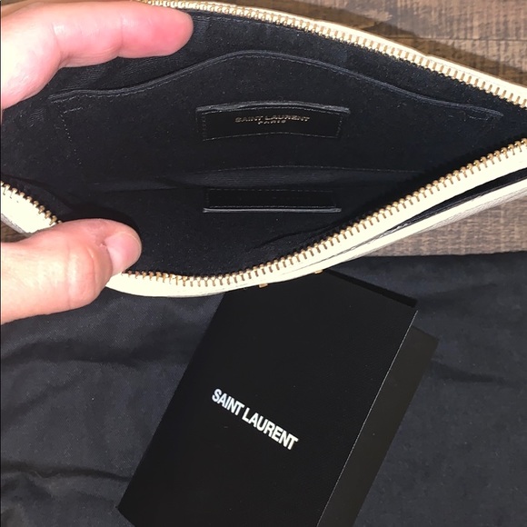 Saint Laurent Leather Bill Pouch - Picture 3 of 10